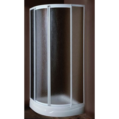 ΚΑΜΠΙΝΑ ΝΤΟΥΖΙΕΡΑΣ 80x80x170 cm Karag M8 Acrylic ΗΜΙΚΥΚΛΙΚΗ